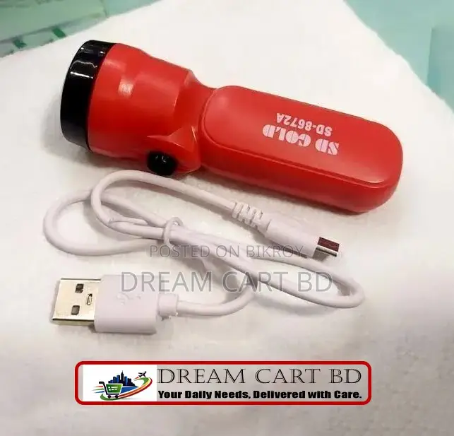 SD Soco SD-8672A Mini Rechargeable LED Torch Light
