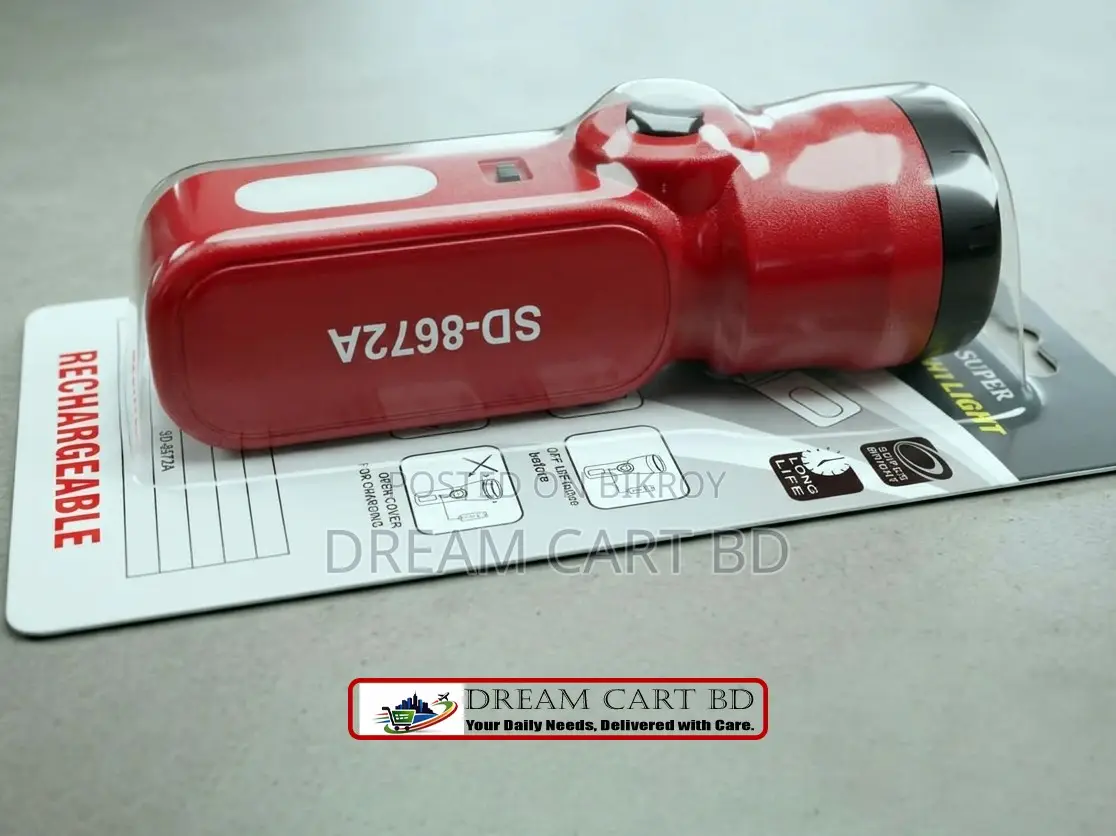 SD Soco SD-8672A Mini Rechargeable LED Torch Light
