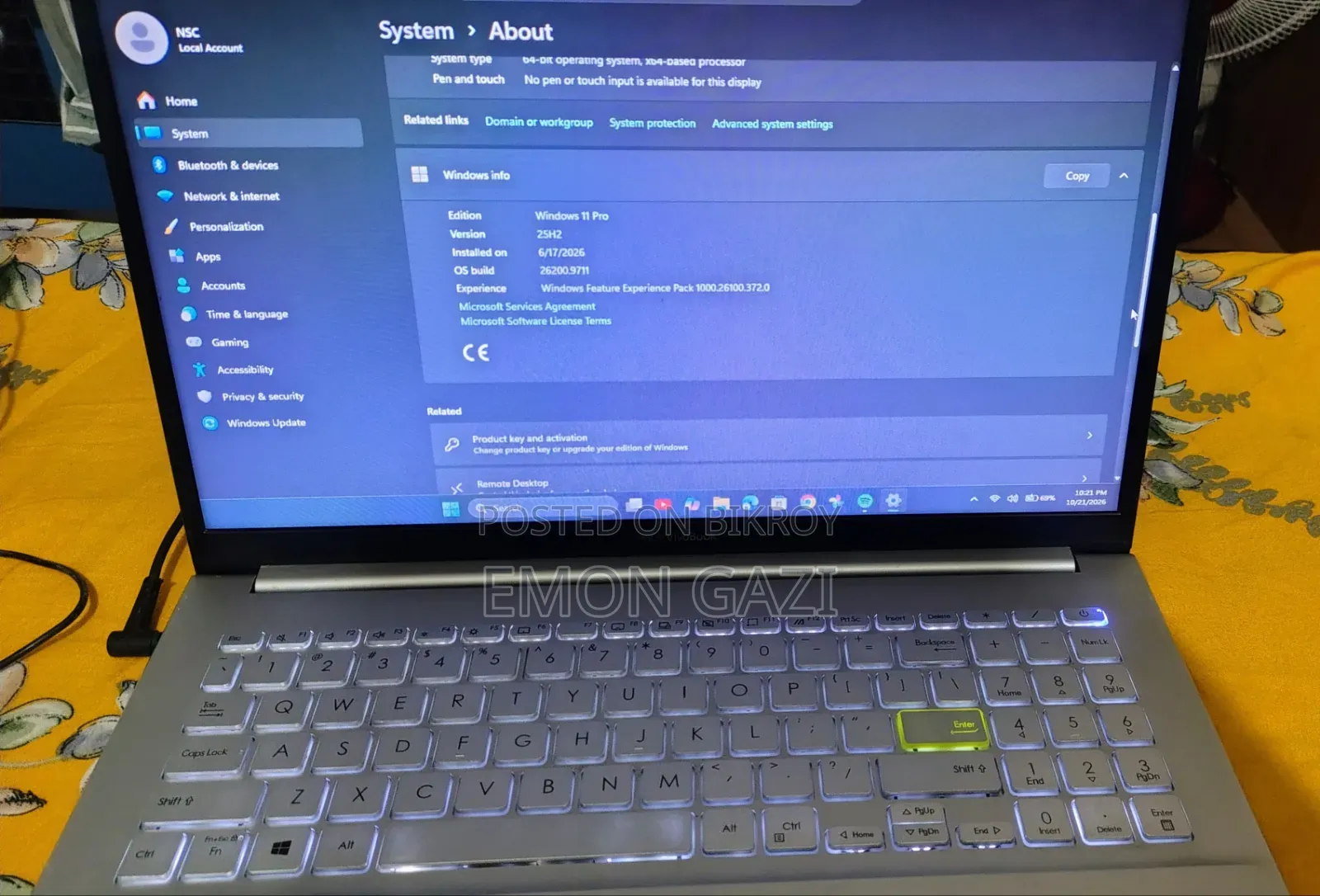 Asus Vivobook 15 Laptop 16GB Intel Core i7 512GB SSD