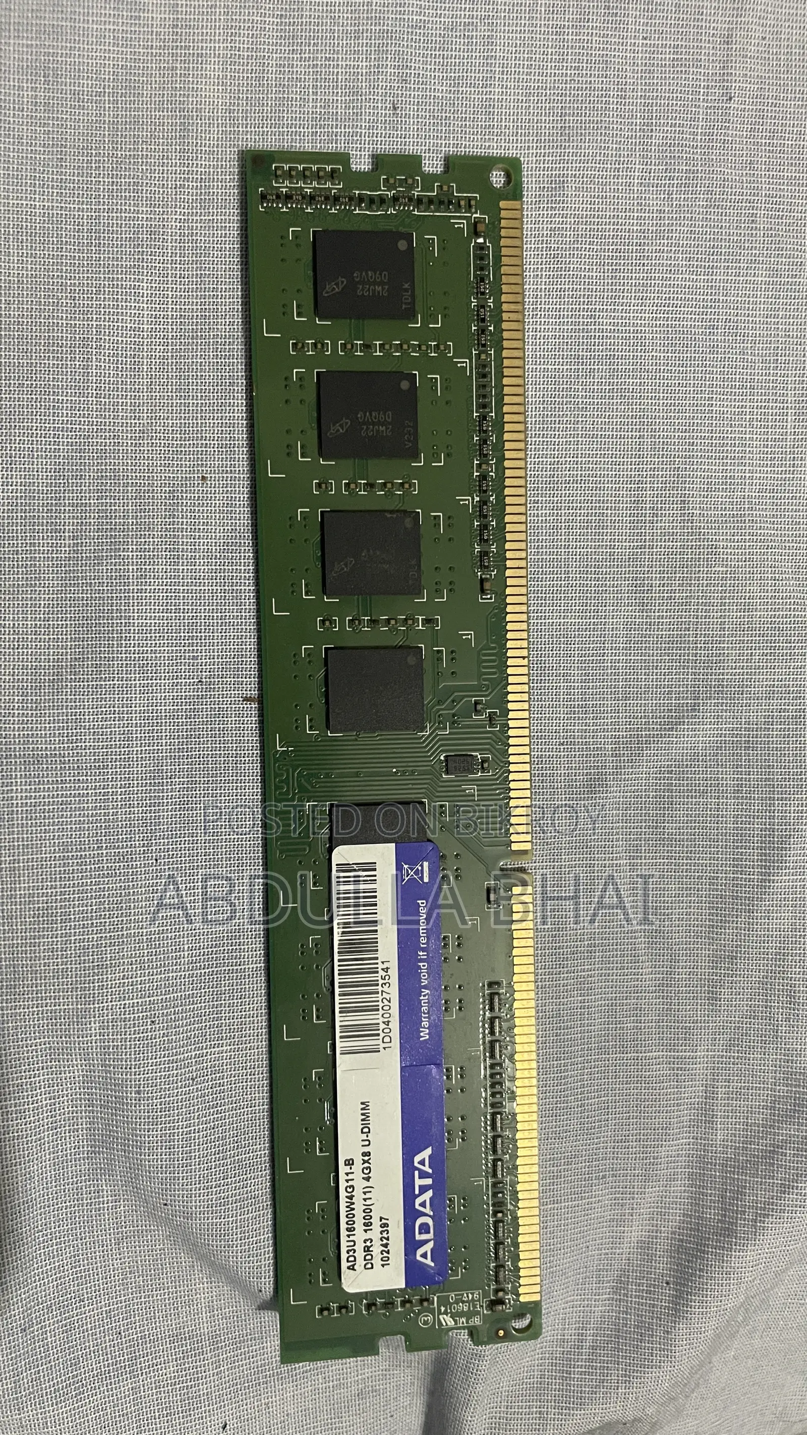 Adata DDR3 4GB 1600 Bus Ram