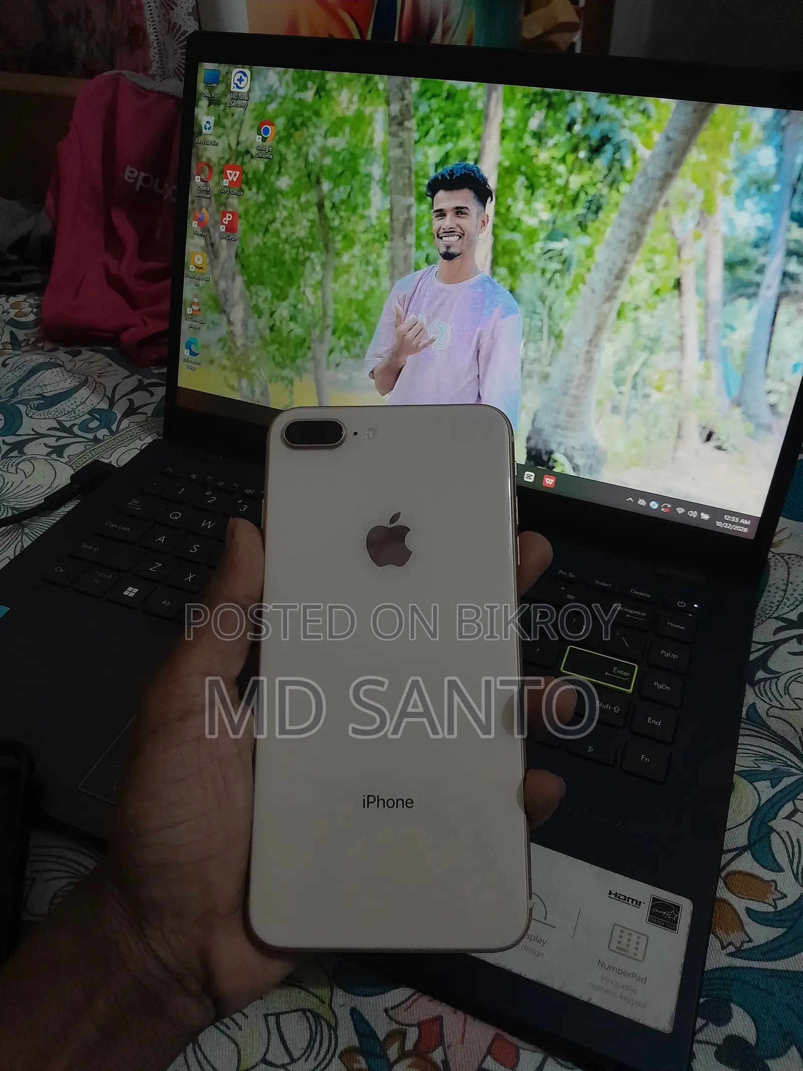 অ্যাপল আইফোন ৮ প্লাস ২৫৬ জিবি রোজ গোল্ড
