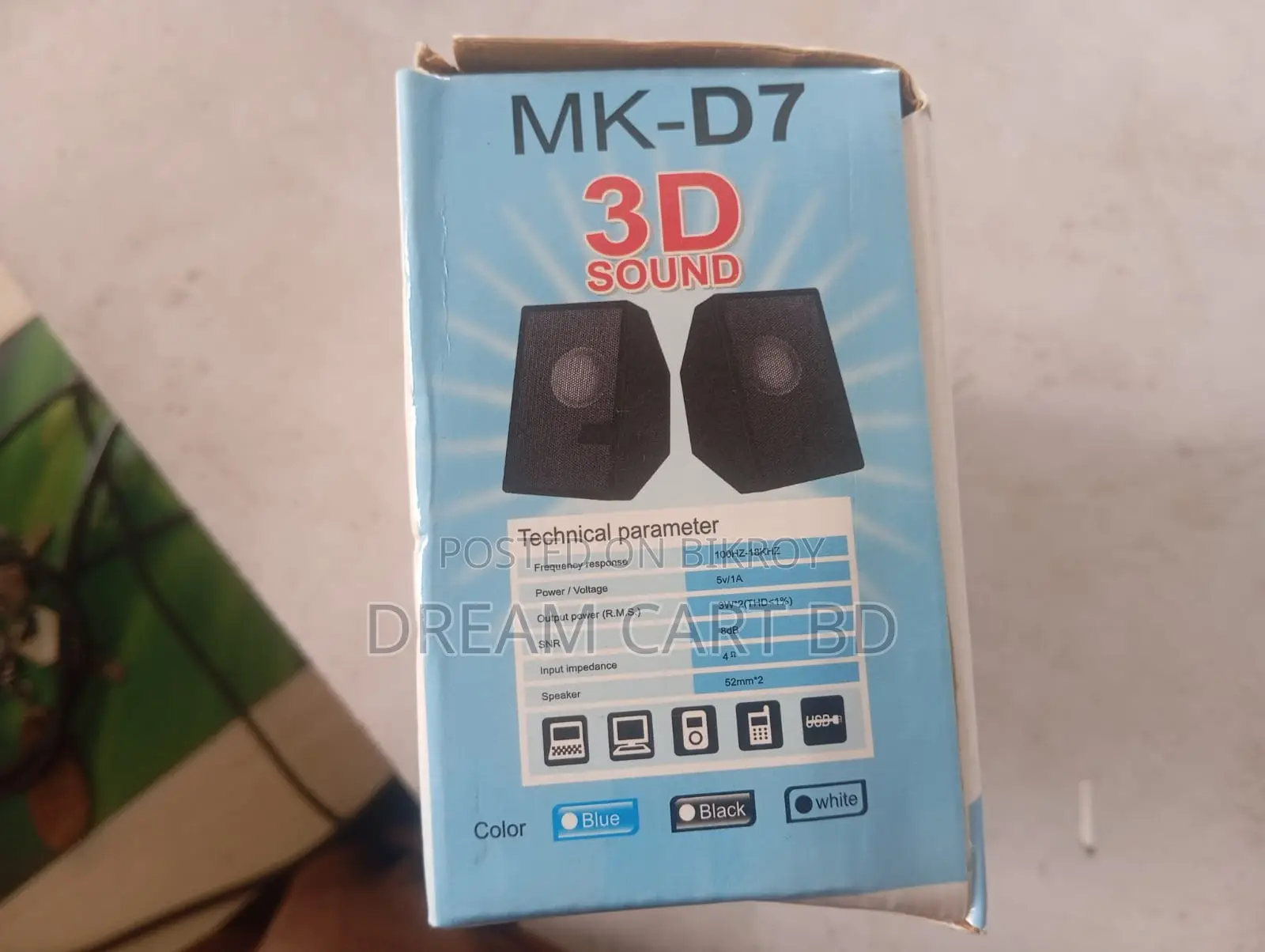 D7 Mini Portable Bluetooth Speaker With Powerful Bass