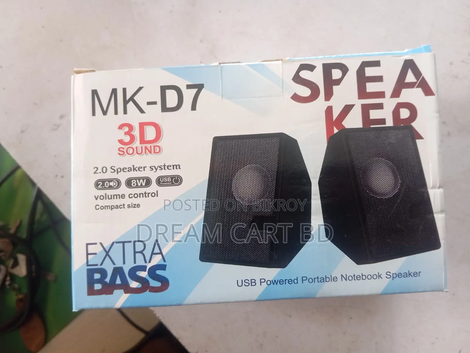 D7 Mini Portable Bluetooth Speaker With Powerful Bass
