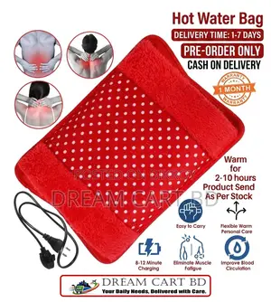 Rechargeable Electric Hot Water Bag Heating Pad
