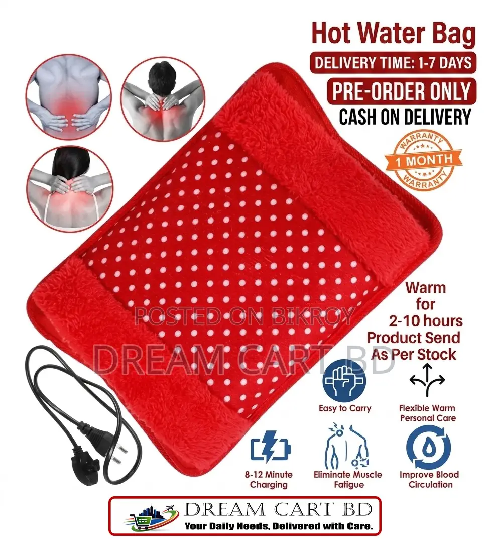 Rechargeable Electric Hot Water Bag Heating Pad