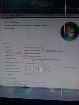 Desktop Computer HP 4GB Intel Core 2 Duo HDD 256GB