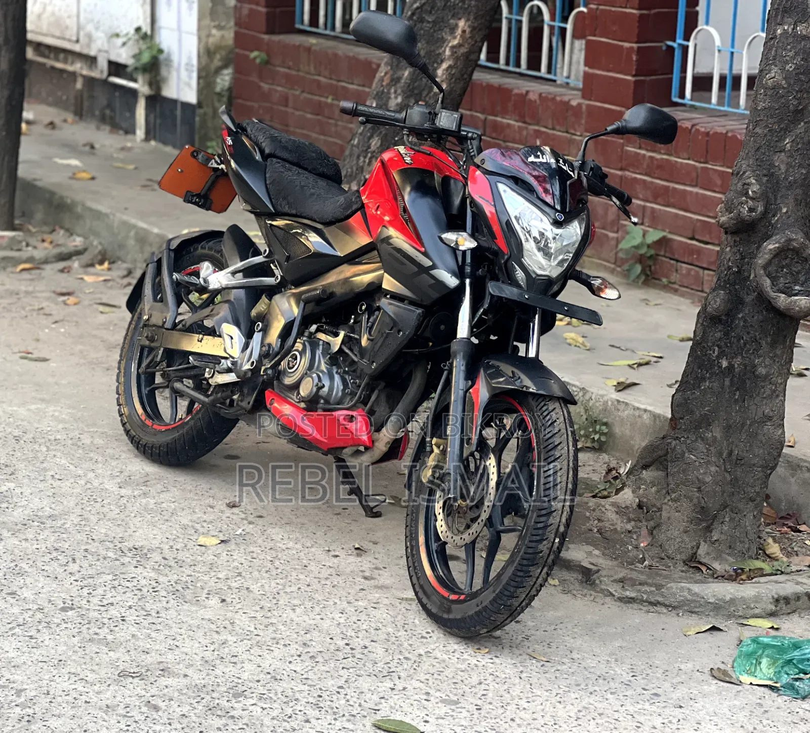বাজাজ পালসার এনএস ১৬০ ২০১৮ লাল
