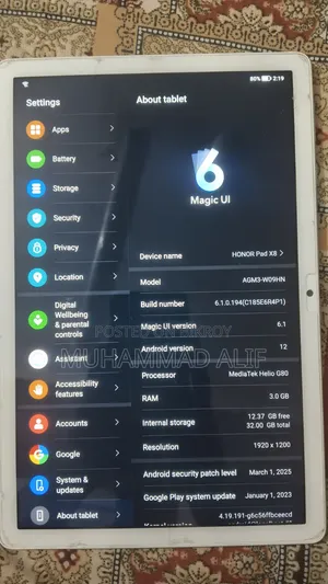 Honor Pad X8 32 GB Blue