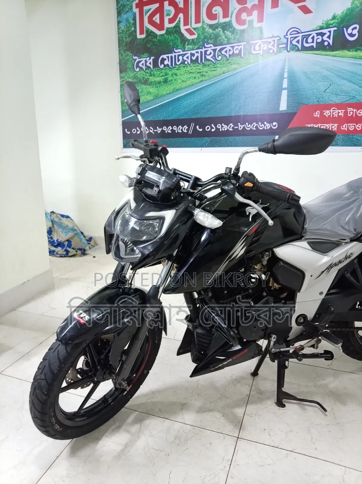 টিভিএস এপাছি আরটিআর ১৬০ ৪ভি ২০২৩ ব্ল্যাক