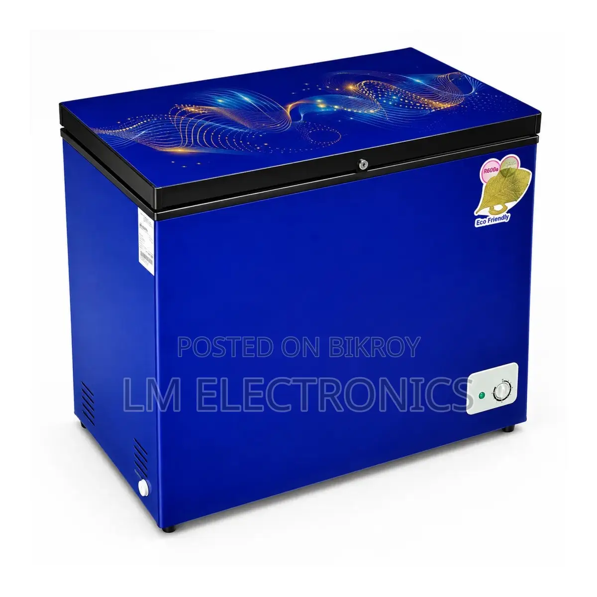 Vision Glass Door Chest Freezer RE-112L Blue Point Curve