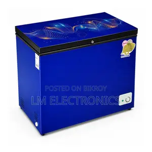 Vision Glass Door Chest Freezer RE-112L Blue Point Curve