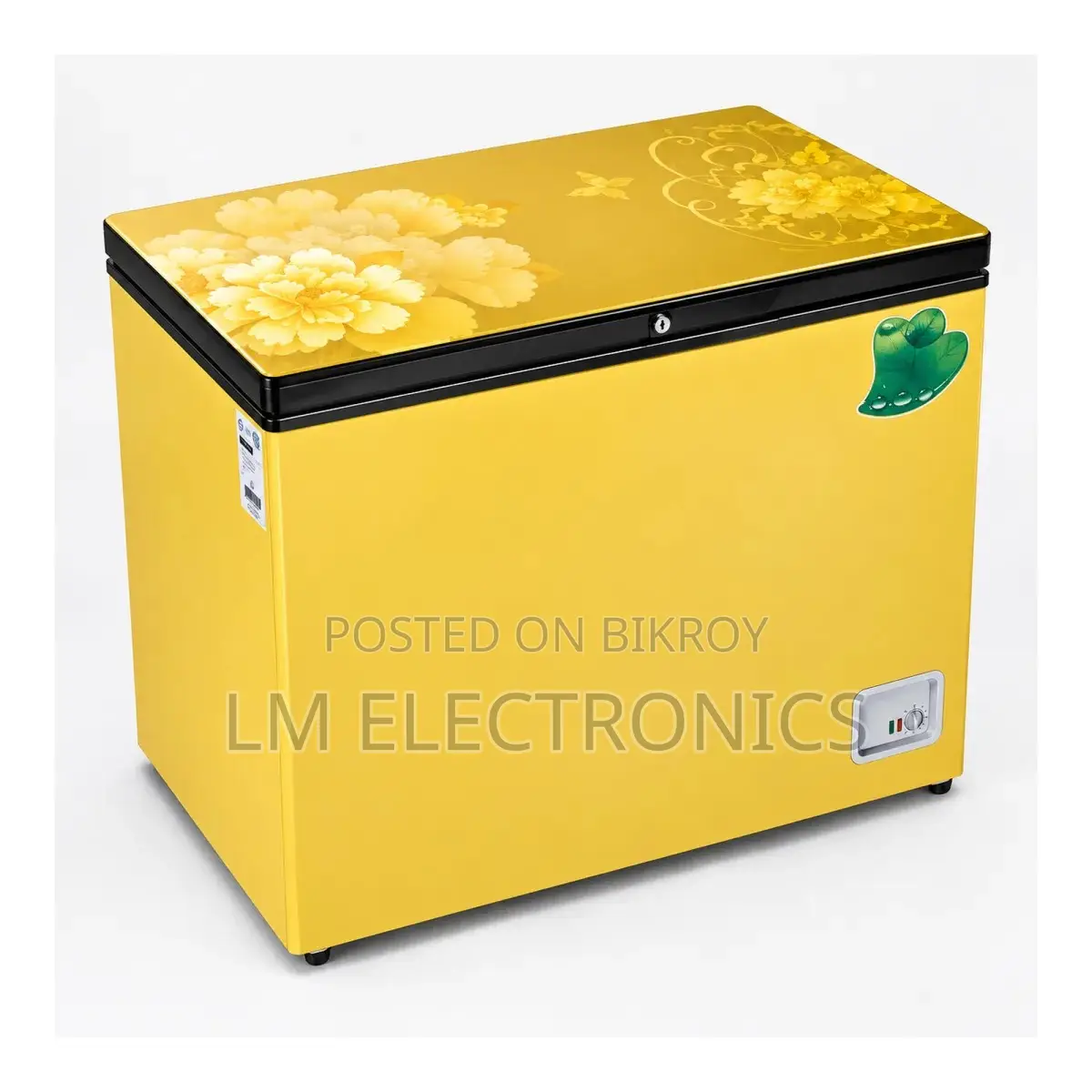 Vision Glass Door Chest Freezer RE-112L Yellow Peony Shadow