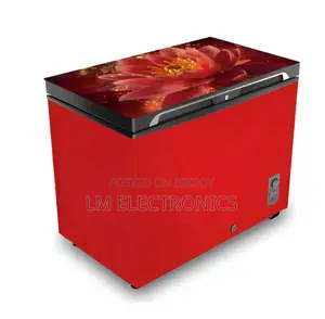 Vision Glass Door Chest Freezer RE-250L Red Queen Lotus