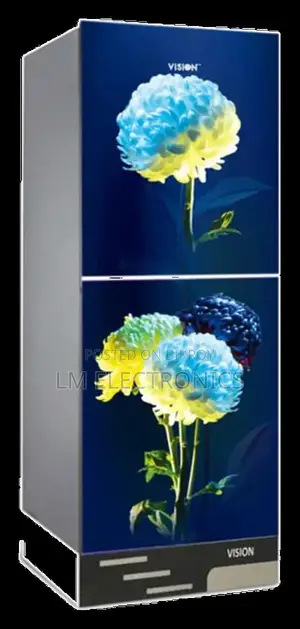 Vision Glass Door Refrigerator RE-280 Liter White Peony Top Mount