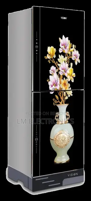 Vision Glass Door Refrigerator RE-356 Liter Vase G Magnolia Top Mount