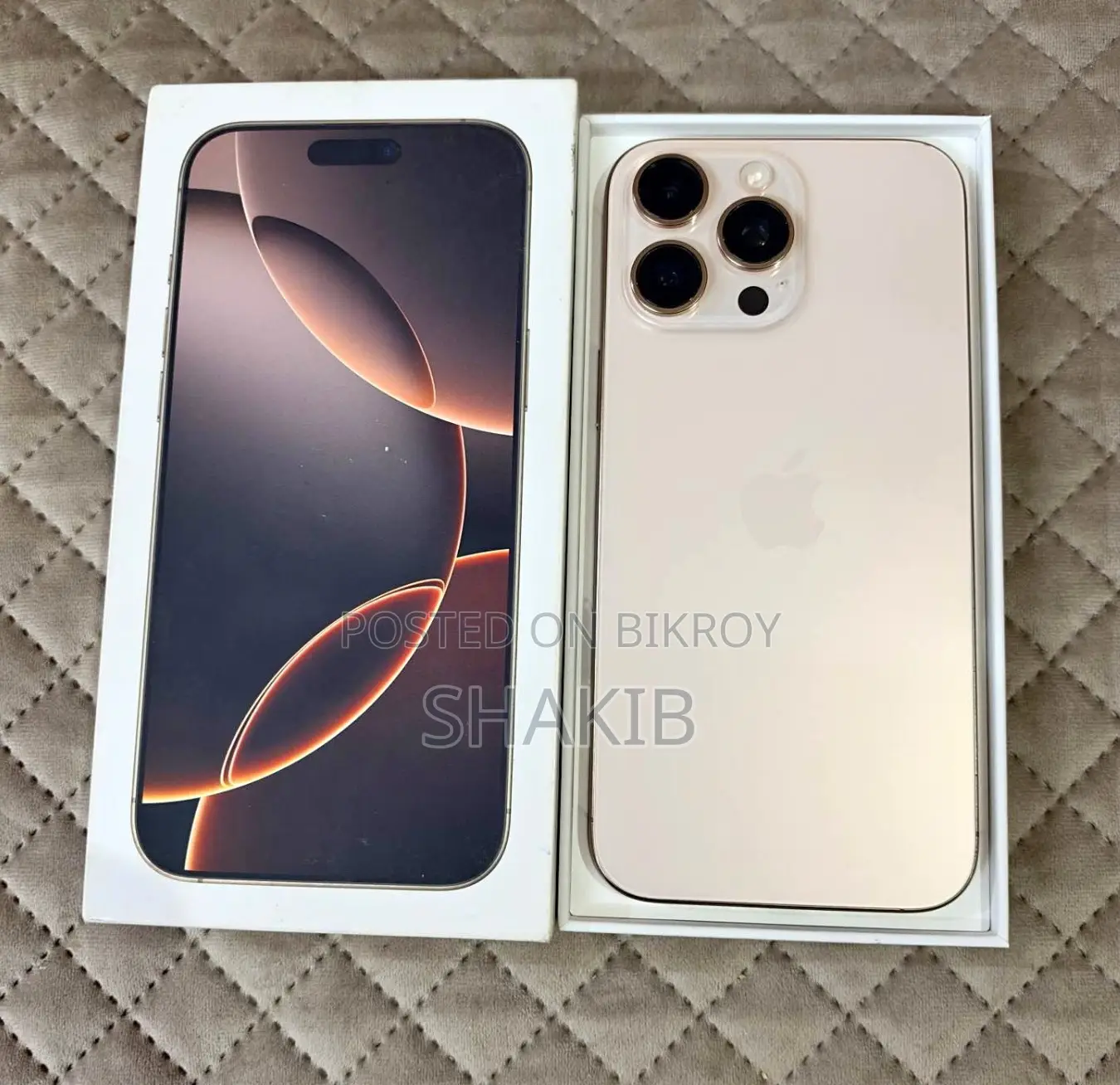 New Apple iPhone 16 Pro Max 256 GB Gold