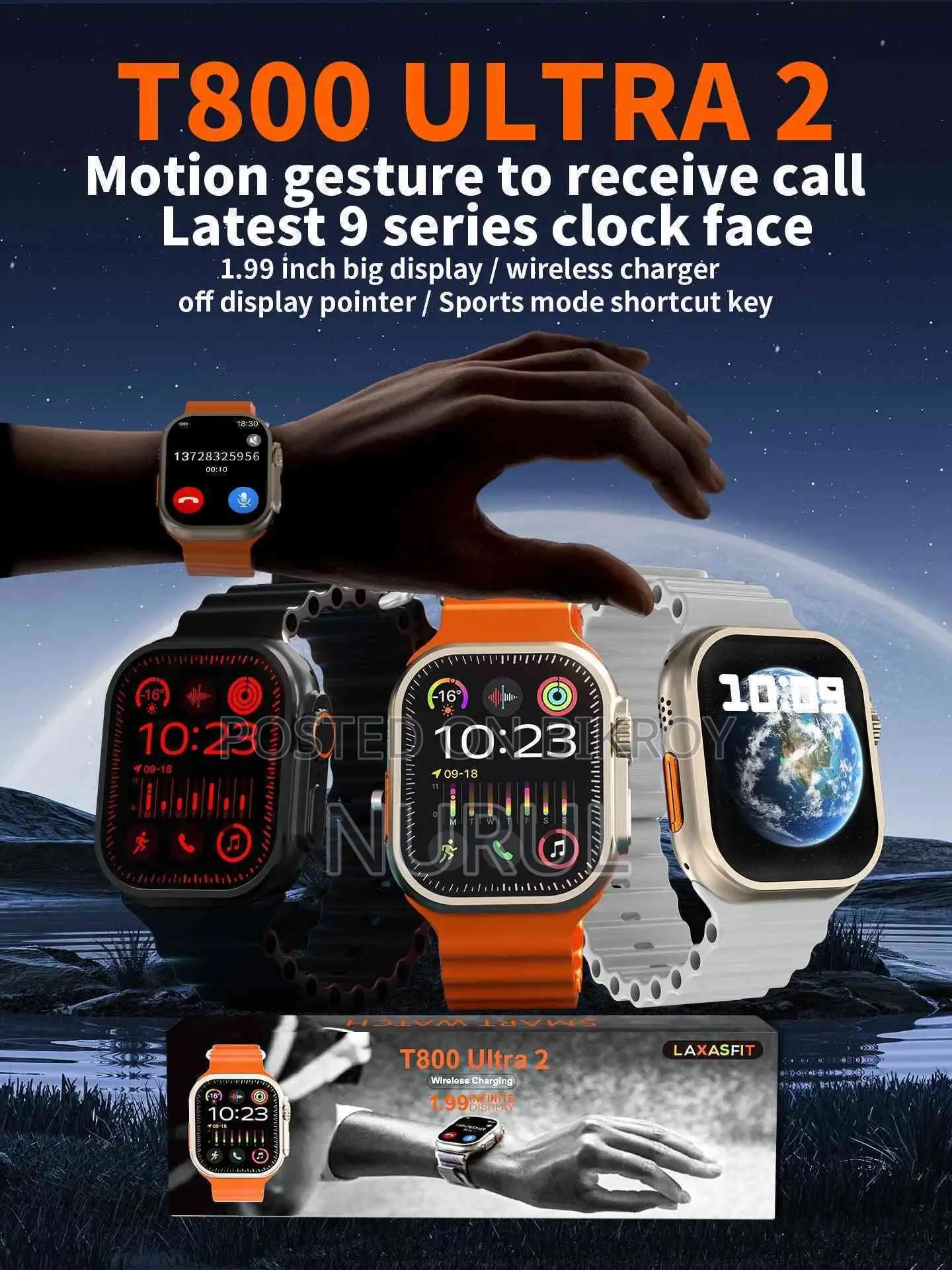 T800 Ultra 2 Smart Watch Full Display
