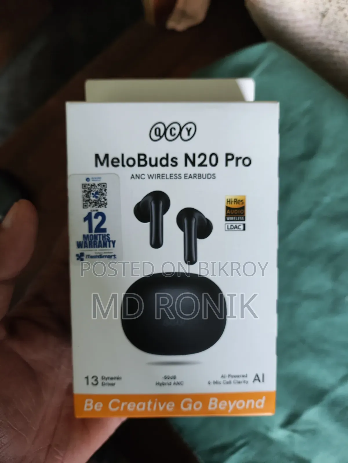 Melobuds N20 Pro ANC মাত্র ২ সপ্তাহ ব্যবহার করা জরুরি বিক্রি হবে