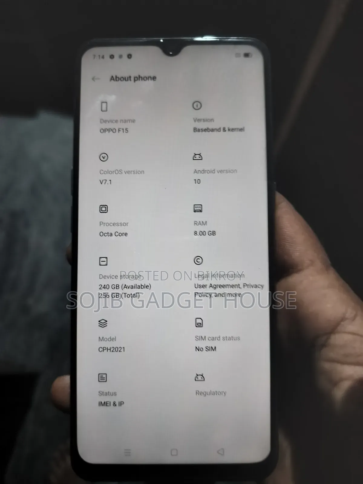 Oppo F15 256 GB
