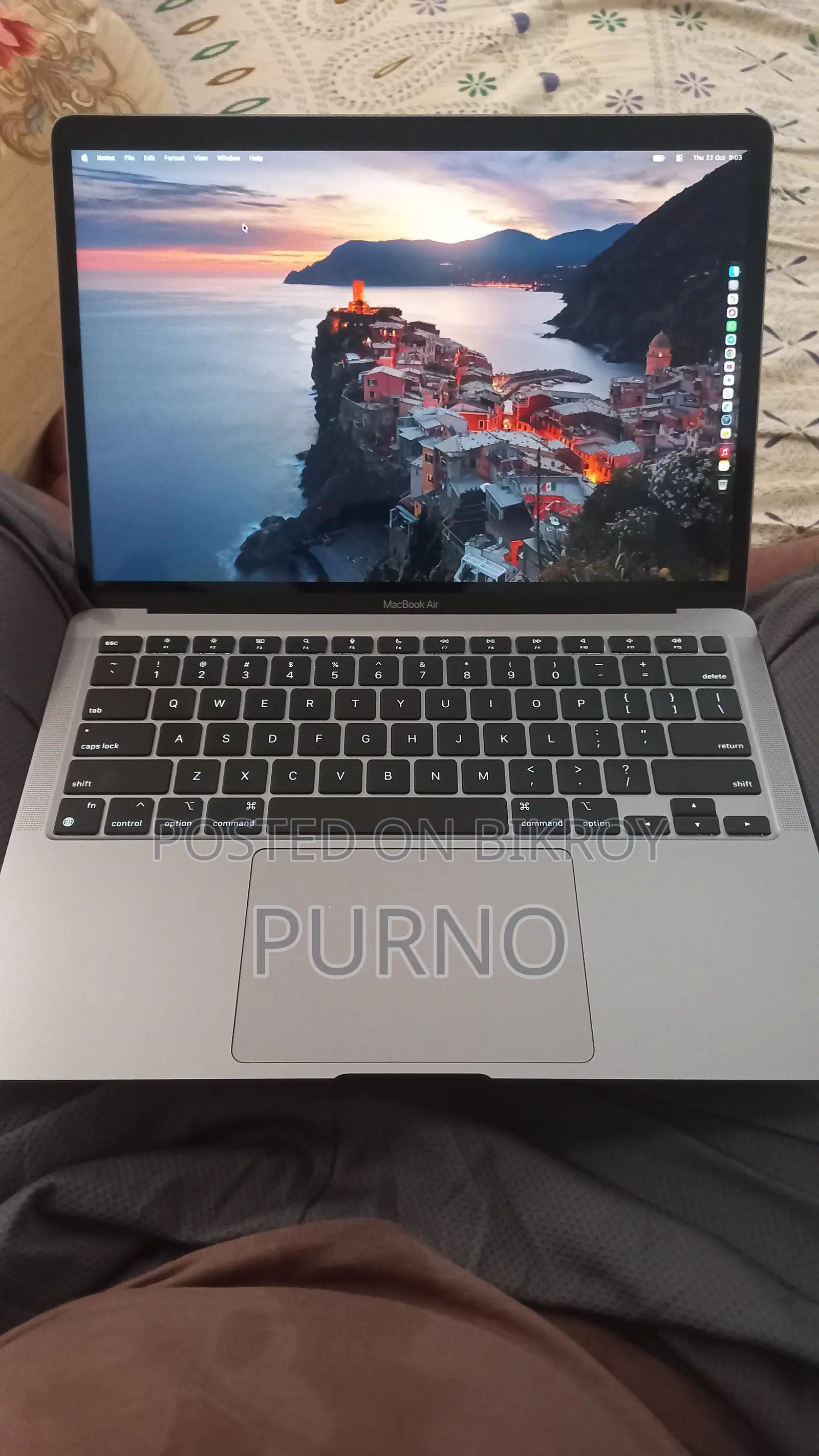 Laptop Apple MacBook Air 2020 M1 8GB Apple M1 HDD+SSD 256GB