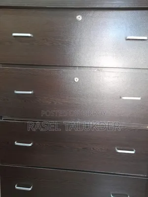 Beautiful design bed and wardrobe with drawer for sale