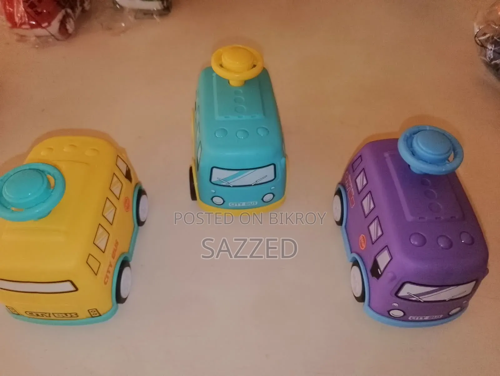 Mini Cartoon Bus Toy for Kids