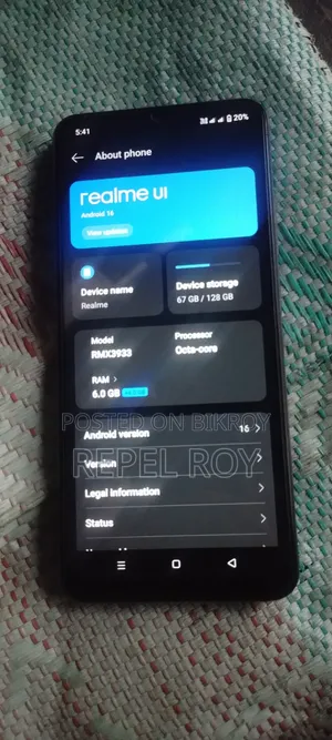 রিয়েলমি সি৬১ ১২৮ জিবি ব্ল্যাক