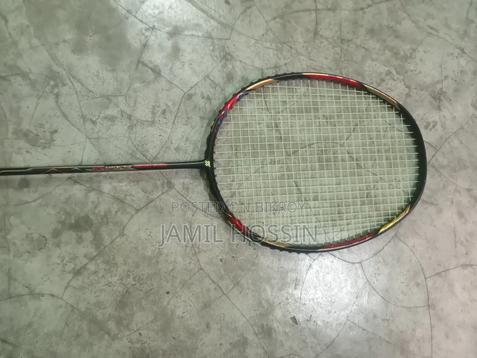 Used for 1 day, Klint Badminton racket will be sold.