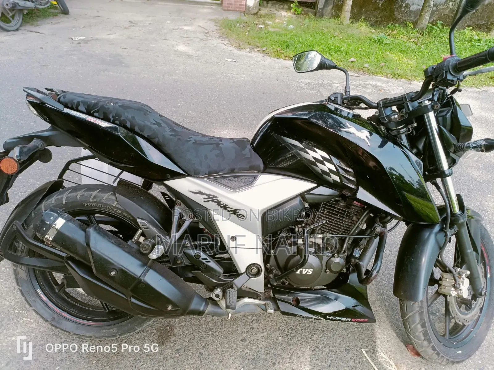 TVS Apache 160 4V 2019 Black