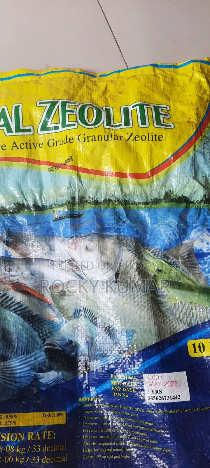 Zeolite 10kg Free Pond Water and Mud Gas 100%