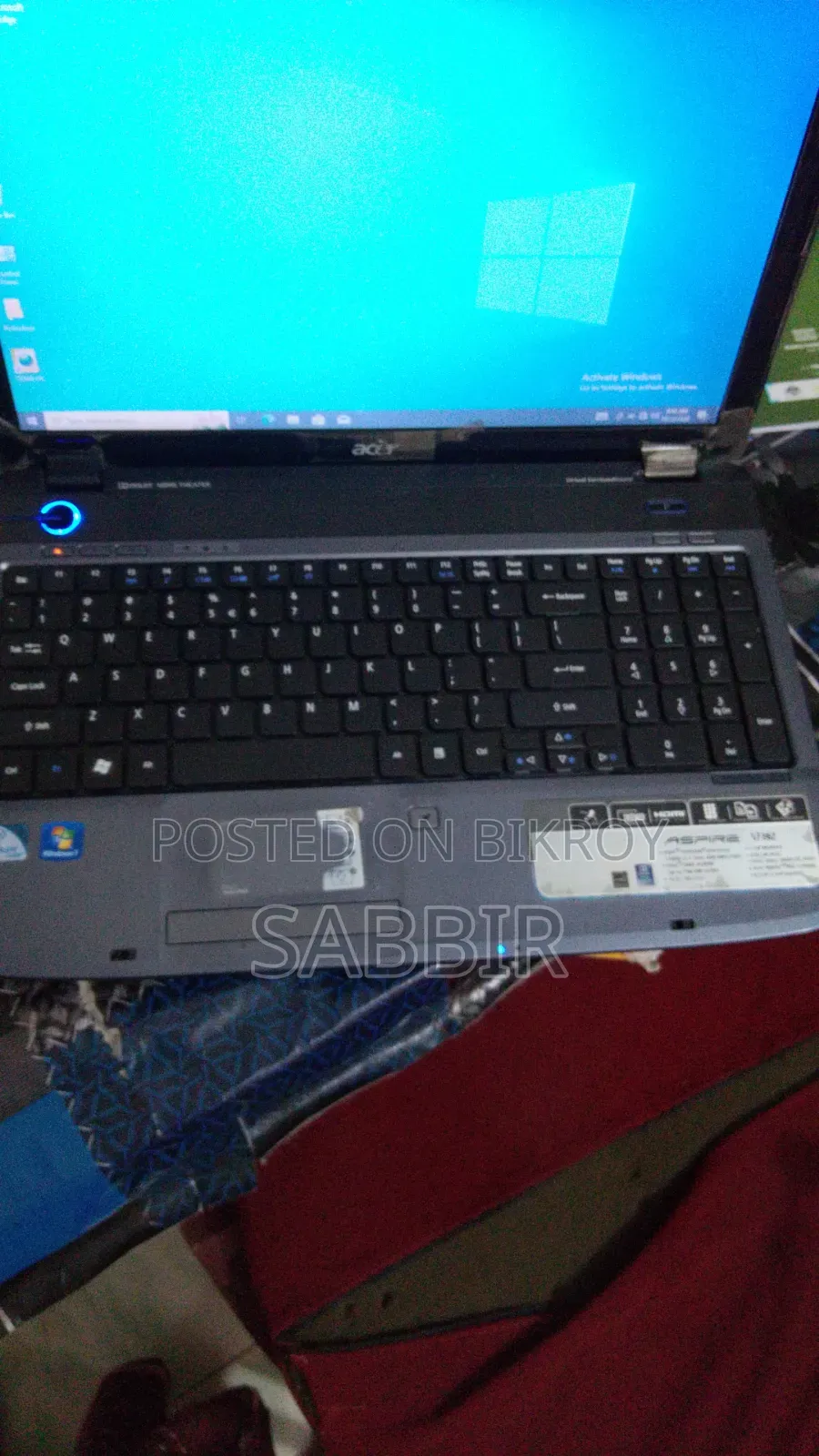 ল্যাপটপ Acer Aspire 5738G 4GB ইন্টেল পেন্টিয়াম SSD 256GB