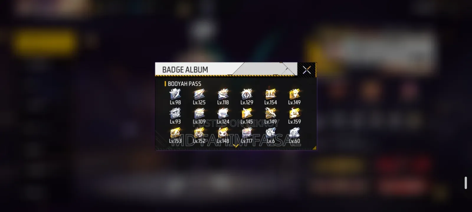 Beat Free Fire Id for Sale