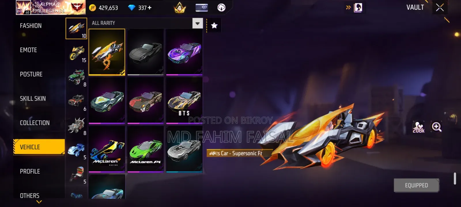 Beat Free Fire Id for Sale