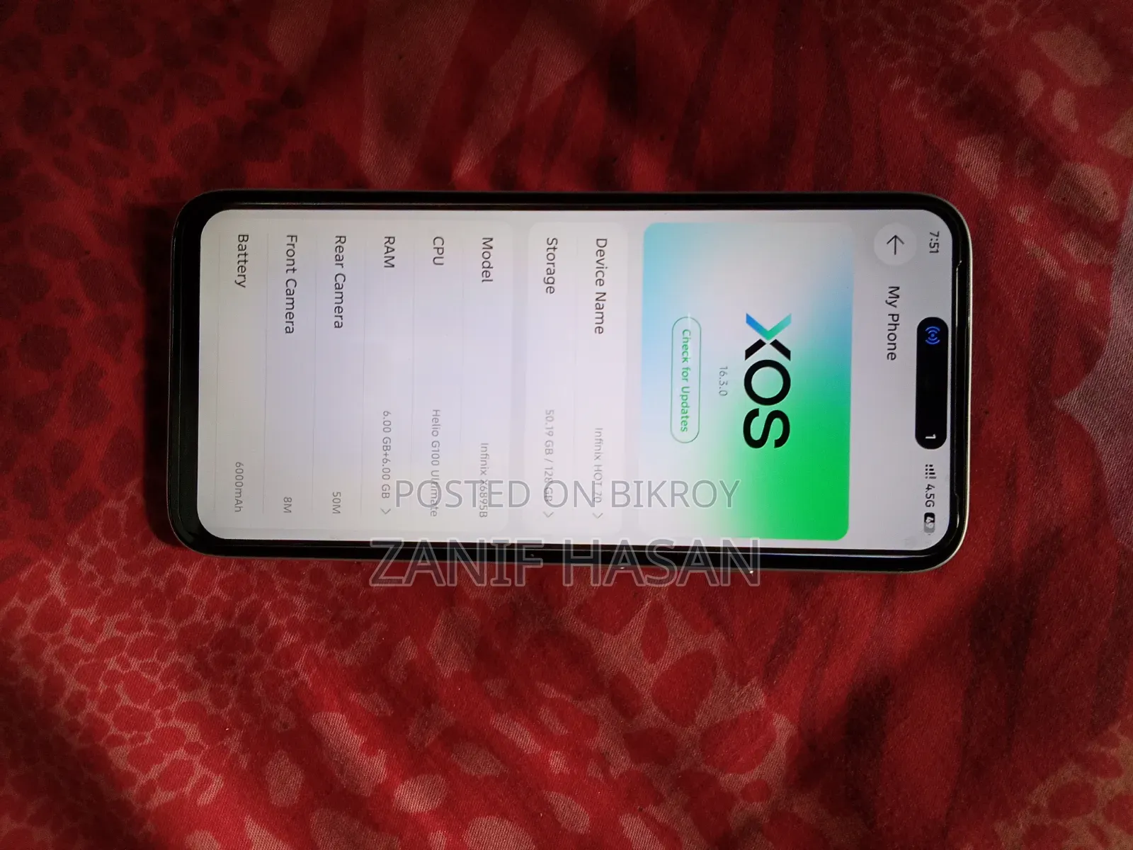 New Infinix Hot 70 128 GB White