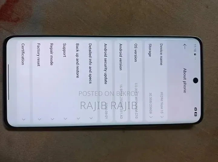 Xiaomi Redmi Note 15 256 GB