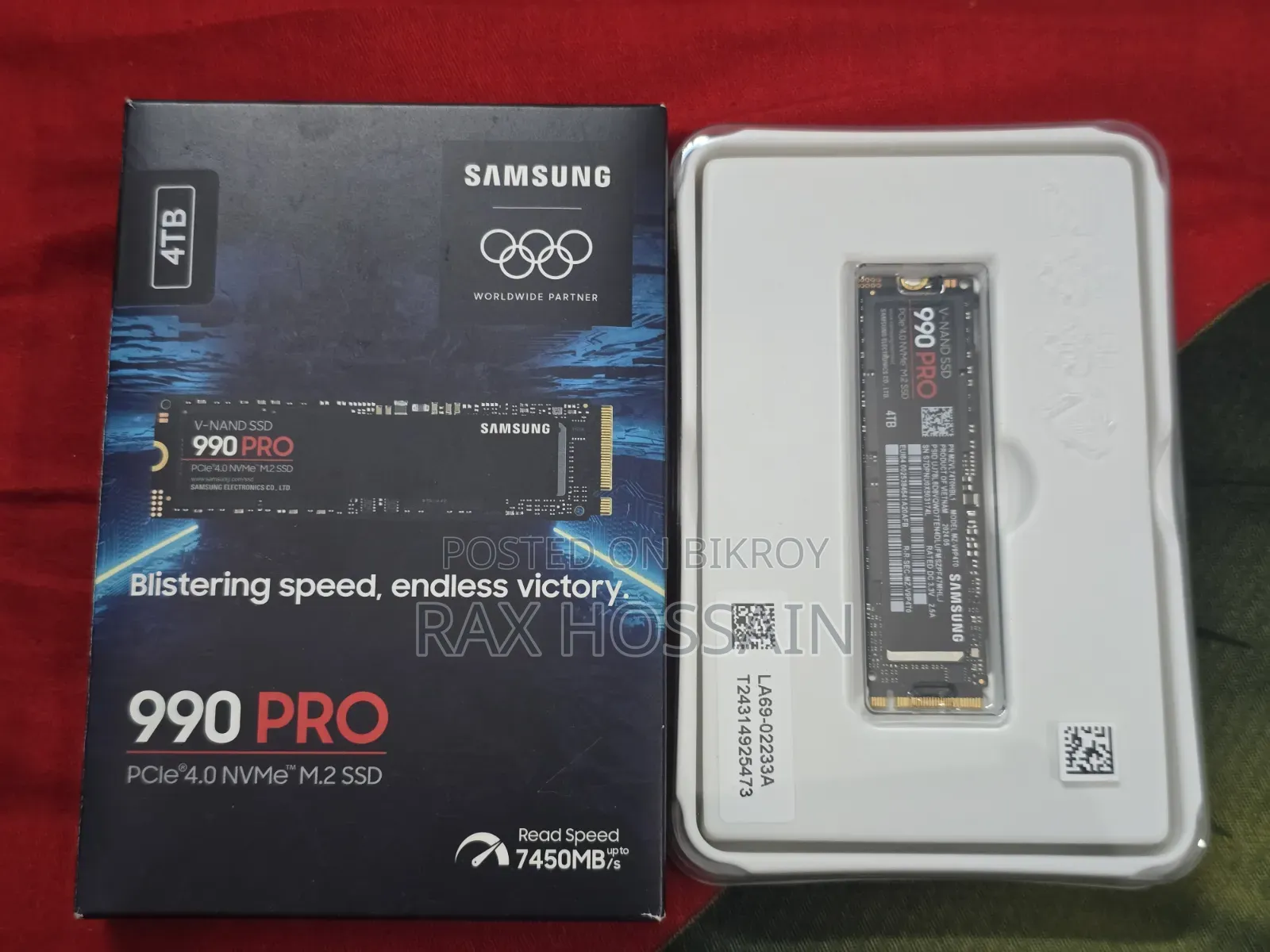 Samsung 990 Pro 4TB NVMe M.2 SSD (Made in Thailand Official) With Box