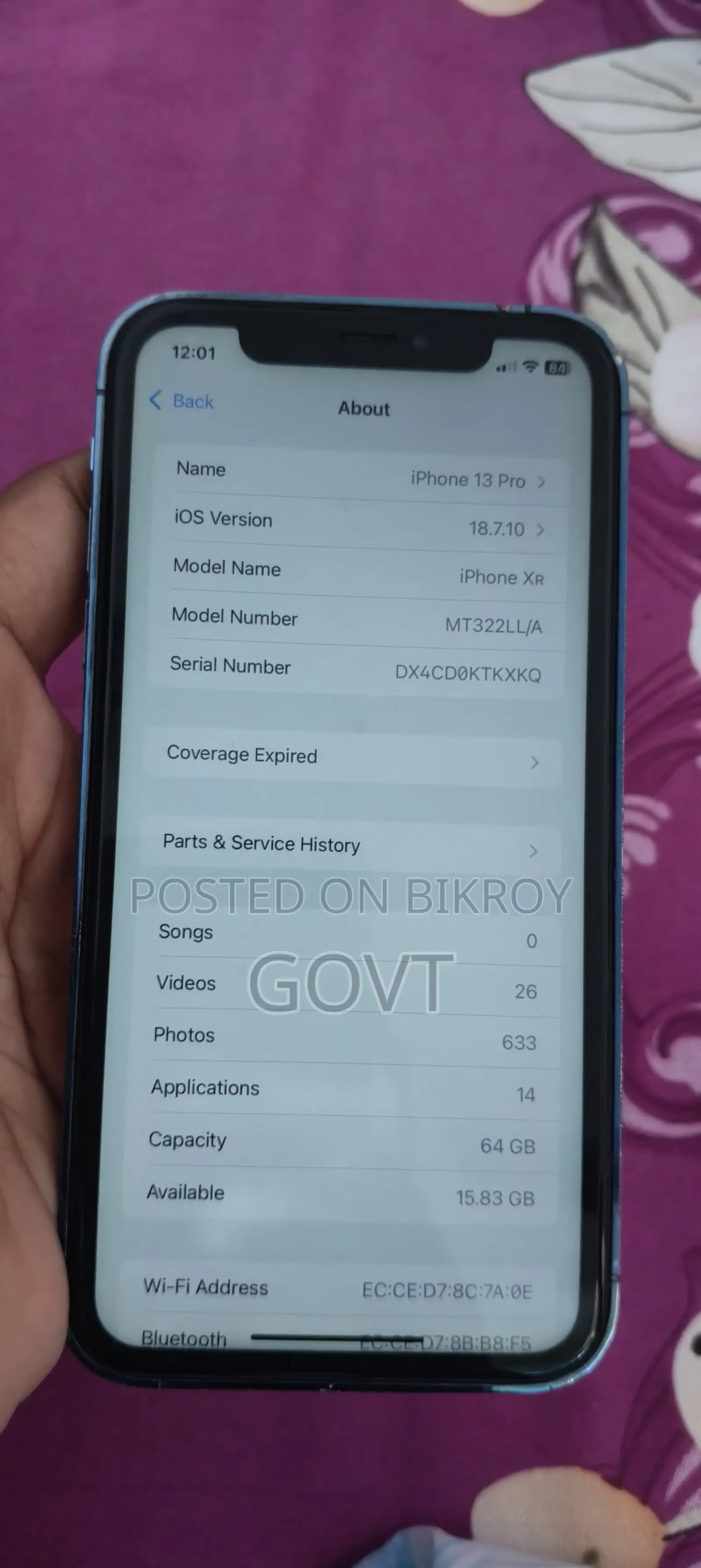 Apple iPhone XR 64 GB Blue
