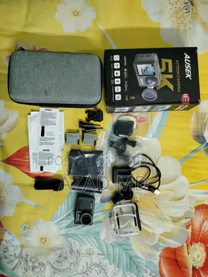 AUSEK 5K Action Camera With Wireless Mic 