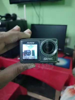 AUSEK 5K Action Camera With Wireless Mic 