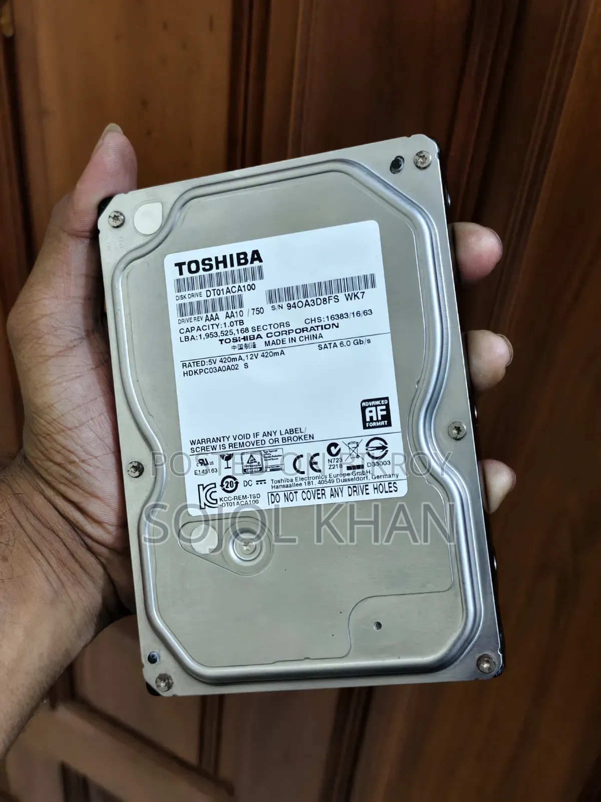 হার্ড ডিস্ক ১টিবি ডেস্কটপ তোশিবা