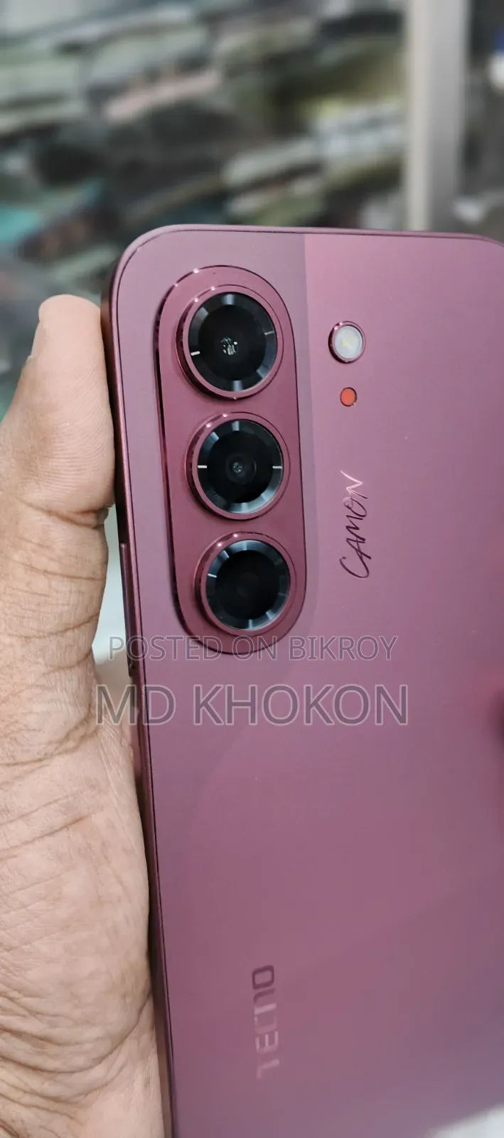নিউ টেকনো ক্যামন স্লিম ২৫৬ জিবি রেড
