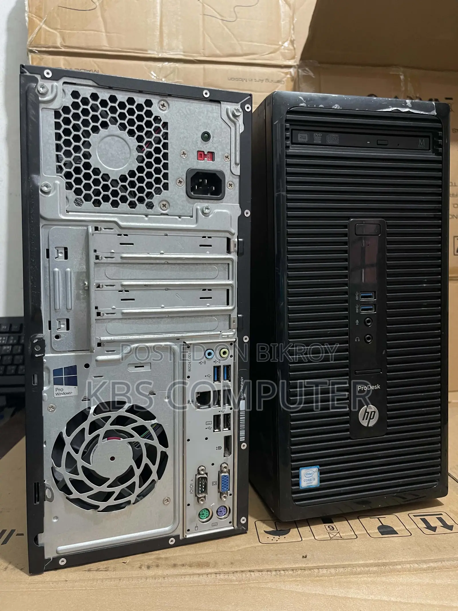 Desktop Computer HP 8GB RAM Intel Core i5 128GB SSD