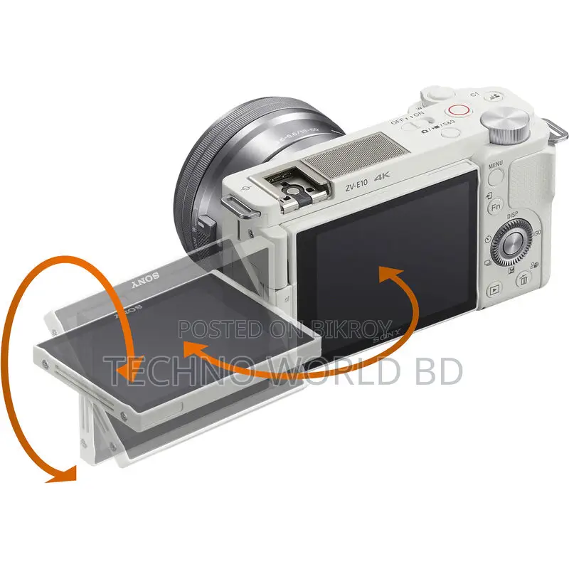 Sony ZV-E10 Kit 16-50mm (White) - Techno World BD