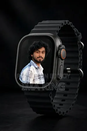 T800 Ultra Smart Watch Black - Set Your Own Photo - Full Fresh
