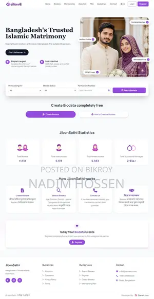 Professional Matrimony Website