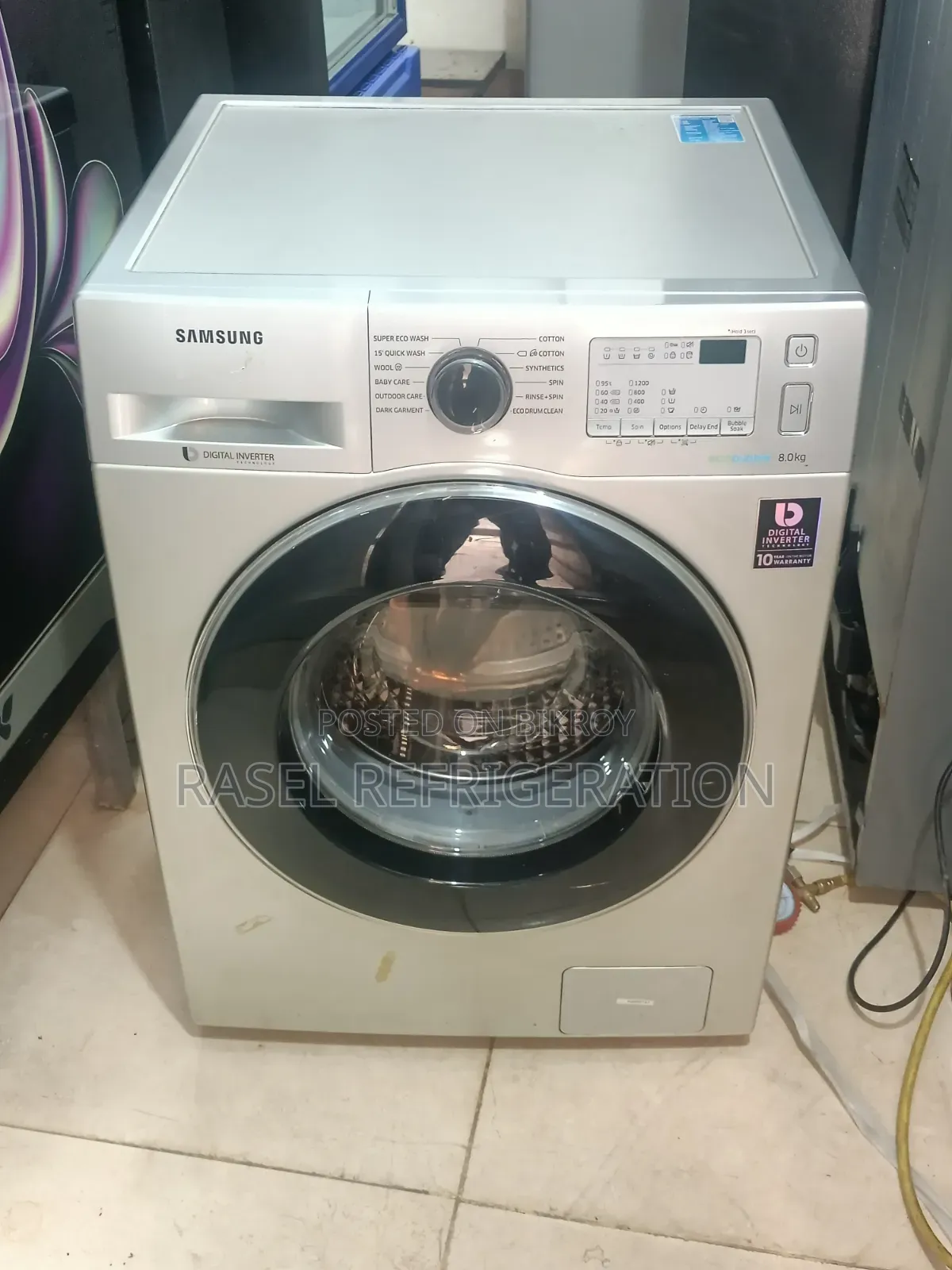Digital Inverter Samsung 8 KG Washing Machine for Sale