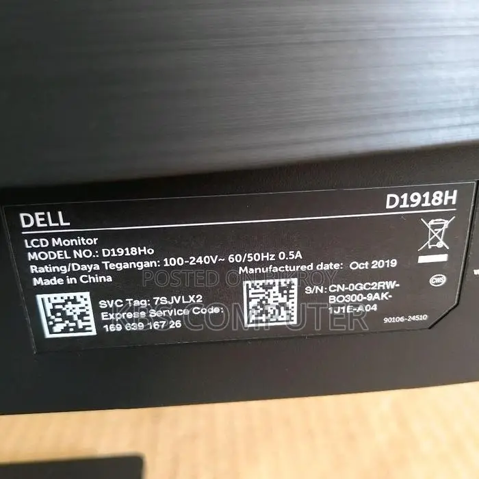 Dell 19inch LED VGA and HDMI Port
