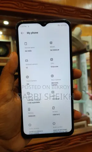 Itel A60s 128 GB Black