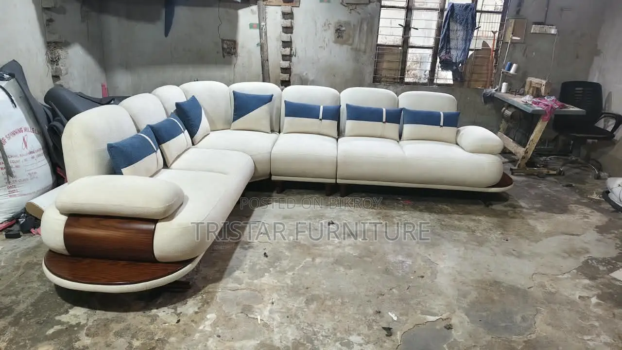 5 Seater L Shape Sofa Set
