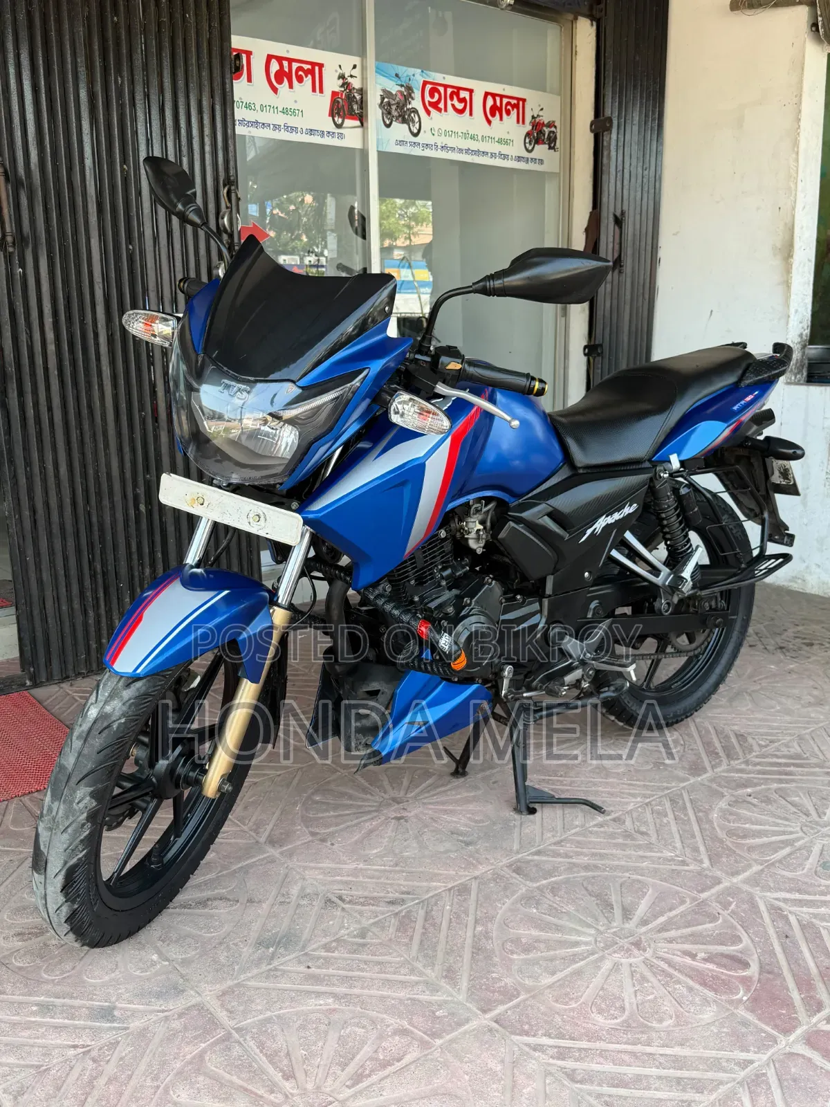 টিভিএস আপাচে আরটিআর ১৬০ ২ভি ২০১৮ ব্লু